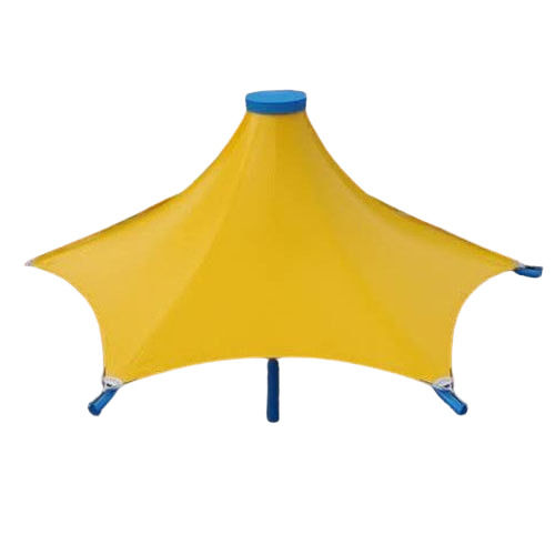 Waterproof Metal Frame Yellow Polyester Pyramid Outdoor Plain Canopy