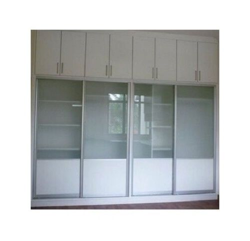 White European Style Wall Mounted Corrosion Resistant Aluminium Sliding Wardrobe With Locker