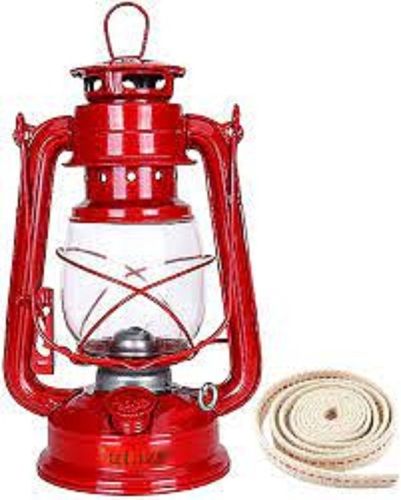 Lightweight And Portable Table Mounted Red Designer Kerosene Lamps Light Source: Energy Saving