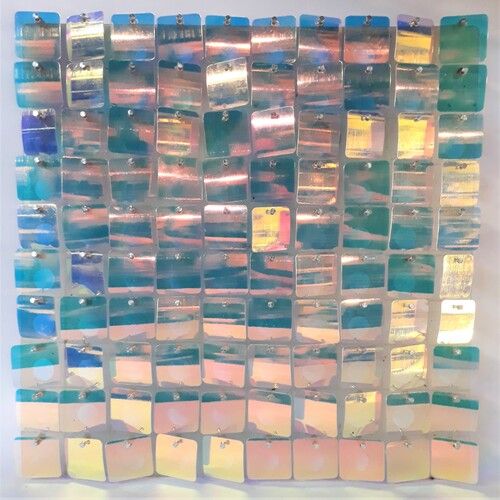 Plastic Square Shaped High Shining Wall Panel Shimmer Backdrop