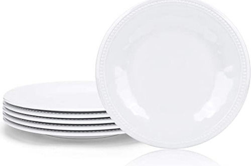 Unbreakable And Scratch Resistant Round Shaped Plain Melamine Dinner Plate 