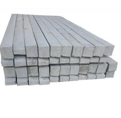 50 Mm Thick 7 Feet Crack Resistance Industrial Grey Rectangular RCC Fencing Poles