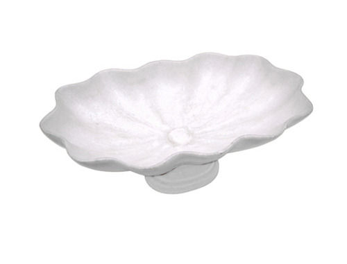 Lightweight Polished Crack Resistant Decoration Shell Shaped Marble Bowl