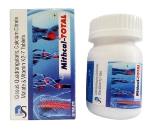 सिसस क्वाड्रैंगुलर, कैल्शियम साइट्रेट मालेट और विटामिन K2-7 टैबलेट सामान्य दवाएं