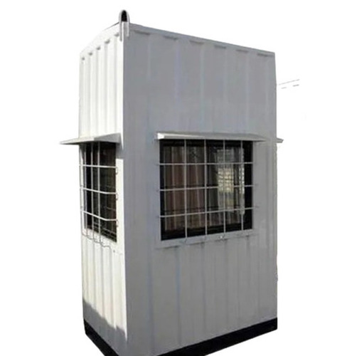 पेंट कोटेड रस्ट प्रूफ माइल्ड स्टील और पीवीसी डोर टोल बूथ केबिन