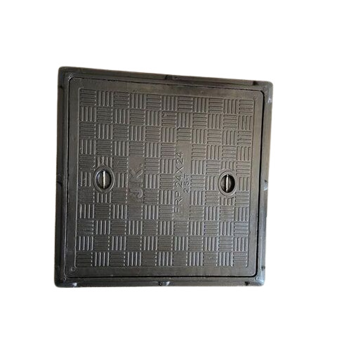 24x24 Inches Square Shape FRP Manhole Cover - 24x24 Inch Size, Rust Resistant, Highly Durable, Perfect Shape for Public Use
