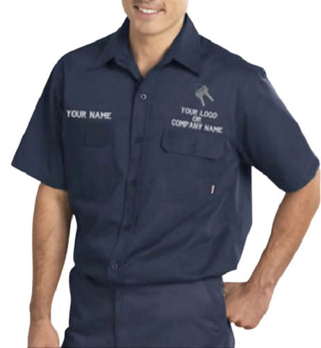 Mens Cotton Plain Half Sleeves Shirt And Trouser Uniforms For Industrial