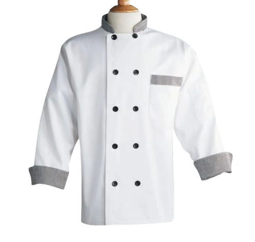 Mens Full Sleeves Plain Cotton Chef Coat Uniform Use For Hotel, Restaurants Application: Industrial