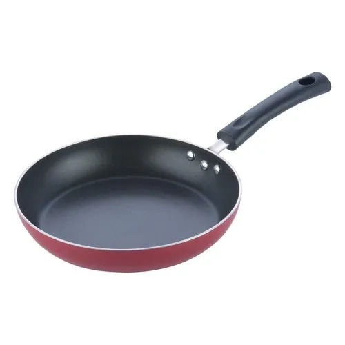 Mild Steel Black And Red Polished Non Stick Fry Pan, 2 Kg Capacity