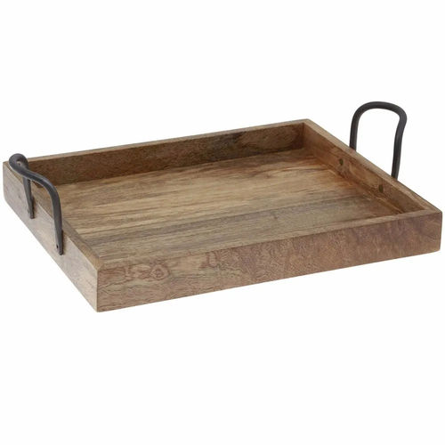 Paint Coated Rectangle Shape Wooden Serving Trays