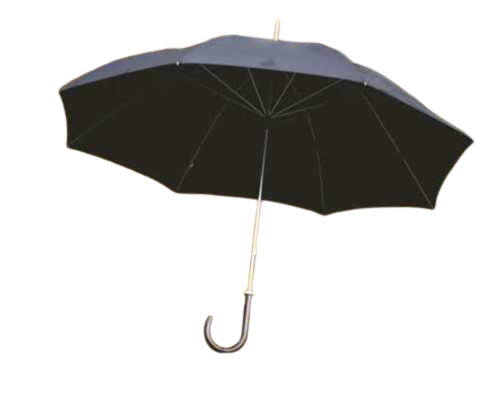 Polyester Umbrella - Metal Handle, Stainless Steel Frame, Uv Protected Canopy, Black Color, 2 Fold Design | Ideal For Summer And Winter Use
