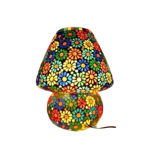 Mosaic Finish Table Lamp - Color: Multi Color