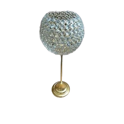 Crystal Table Lamp - Metal Body, Multi Color LED Light Source, 20 Watt Power Consumption, Modern Style, Upward Shade Direction