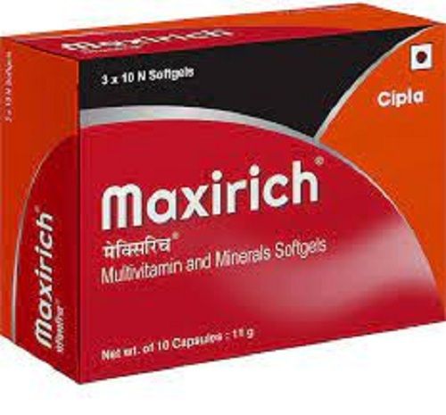 Maxirich Multivitamin And Minerals Softgels For Vitamin Or Mineral Deficiencies Treatment