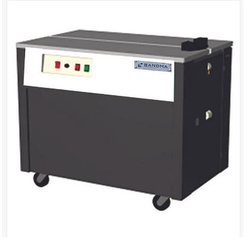 Semi-Automatic Strapping Machine - Stainless Steel, L910 x W580 x H750 mm, 1 Phase 110/220V, Strapping Speed 20.0 sec./strap, 15 ~ 50 kg Tension Range | Easy Operation, Robust Structure, Human Machine Interface