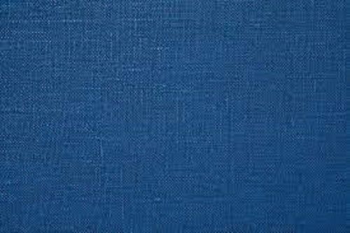 Blue 150 G/Cm3 Smooth Texture Yarn Dyed Plain Linen Flax Fiber Fabric 