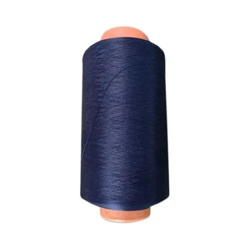 Washable 500 Meters Plain Dyed Easy To Care Polyester Fancy Yarn Roll For Sewing 