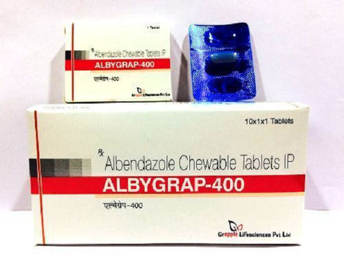 Albygrap-400 Albendazole 400 Mg Tablets, 10x1x1 Blister