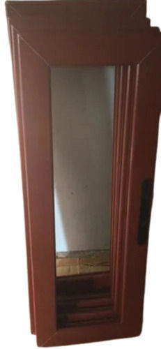 Rectangular Polished Surface Smooth Textured Solid Wood Glass Door  Application: Commercial