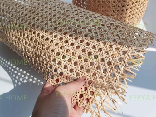 1/2 Inch 100 Percent Natural Webbing Cane Rattan Pressed Sheet