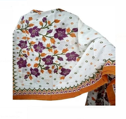 Multi Color Casual Wear Long Length Washable Cotton Floral Printed Dupatta