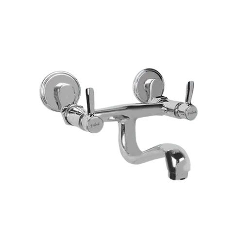 Bathroom Accessories Wall Mounted Chrome Finish Non Telephonic Brass Wall Mixer Cock