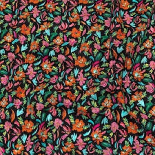 15 Meter Length 100 Percent Pure Cotton Multi Printed Fabric