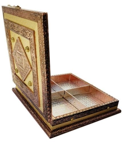 Durable Strong Matte Lamination Rectangular Wooden Dry Fruit Box Length: 9 Inch (In)