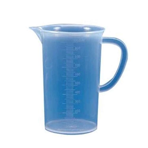 White Easy To Use Light Weight Round Plastic Best-In-Class Measuring Jug