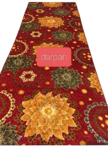 Flower Print Based Carpet (Model No. 02) For Marriages And Events Backing Material: Jute