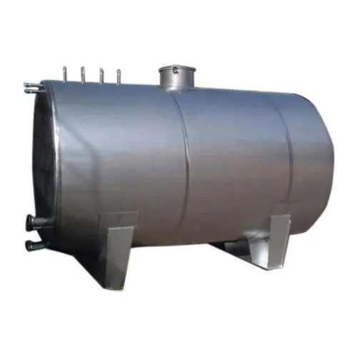 Silver 5000 Liter Per Day Paint Coated Horizontal Mild Steel Water Storage Tank