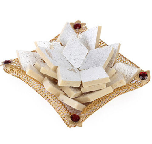 Sweet And Delicious Pure Healthy Silver Coated Traditional Kaju Katli Burfi