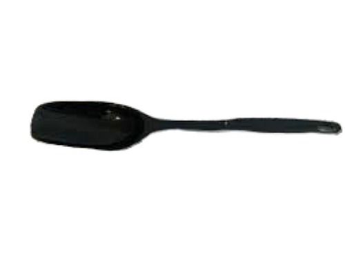 Black 3 Inch Size Glossy Finish Pear Shape Plastic Serving Spoon