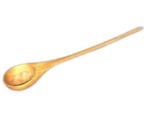 Eco Friendly Durable Dark Brown Pear Shape Teak Wooden Spoons