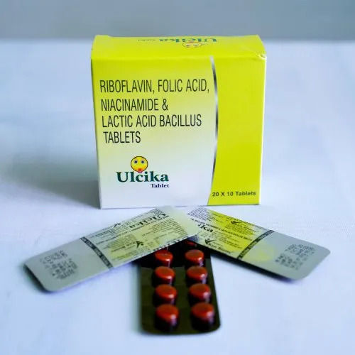 Ulcika Riboflavin, Folic Acid, Niacinamide And Lactic Acid Bacillus Tablet