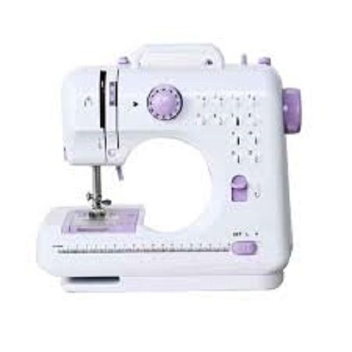 White With Lavender Sewing Machine For Beginner Sewers