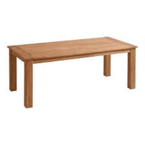 Eco Friendly Rectangle Shape Polished Brown Solid Teak Wood Table