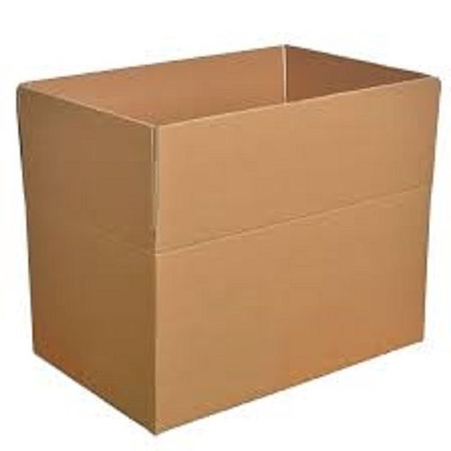 Paper Material Brown Rectangle Shape Medium Size Carton Box
