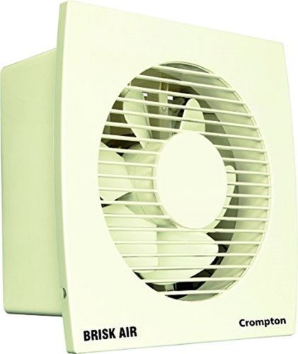 White Plastic Electric Square Highly Efficient Wall-Mounted Ventilation Fan 