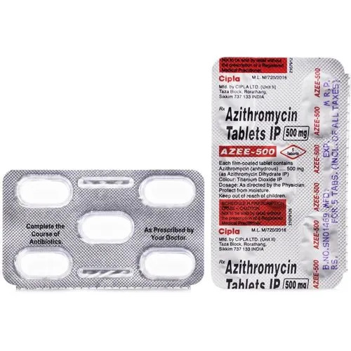 Azee Tab (Azithromycin Tablets IP) - Grade: Pharmaceutical