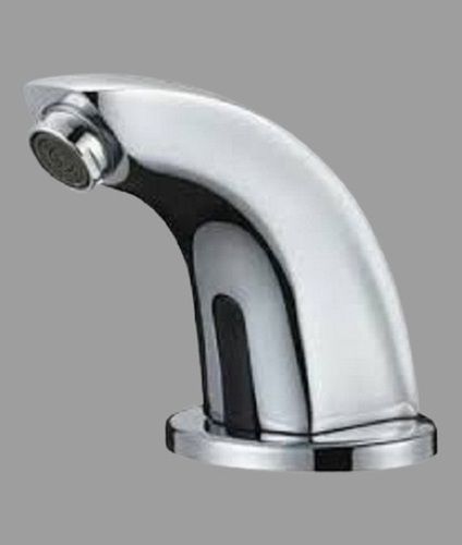 Silver Glossy Finished Round Euronics Brass Sensor Type Water Tap