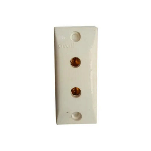 5 Amp Rectangular Plain Style Electric Polycarbonate Screw 2 Pin Socket  Application: For Commercial & Home