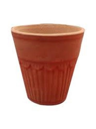 Eco Friendly 60 Ml Capacity Round Shape Brown Clay Glasses