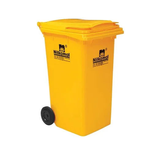 Nilkamal Wb240l1 240 Litres Wheeled Plastic Dustbin For Garbage Collection