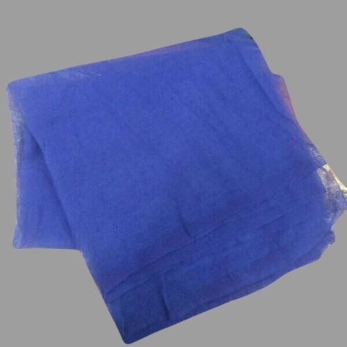 Plain Blue 56 Inch Fabric 6.50 Meter Length HDPE Monofilament Net