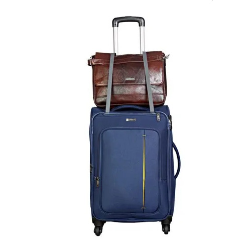 Heavy Duty Trolley Suitcase - Polyester Material, 20-24-28 Inches, Grey/Red/Brown/Navy Blue | Water-Resistant Lining, High-Quality Zipper, Unbreakable TPU Wheels, 5-Year Warranty