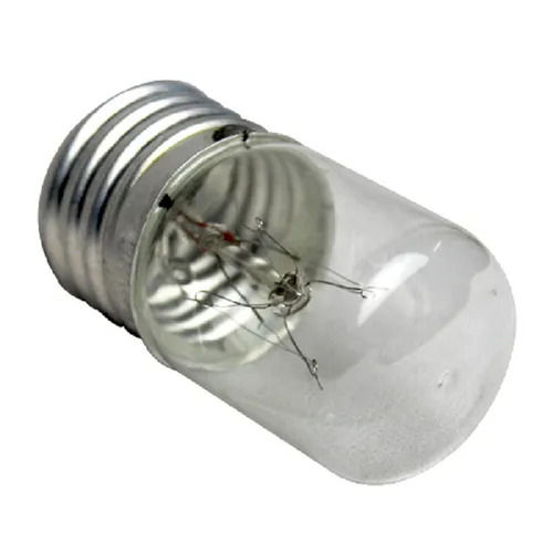 Round Compact Design Plain Surface Glass And Metal Electric Fridge Bulb Body Material: Aluminum