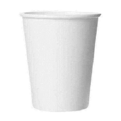 Eco Friendly Plain White 6 Inch Round Shape Disposable Paper Glasses Application: For Dinner And Events