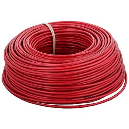 1.5 mm Size Fire Proof 240 V Red Round Shape PVC Electrical Wire