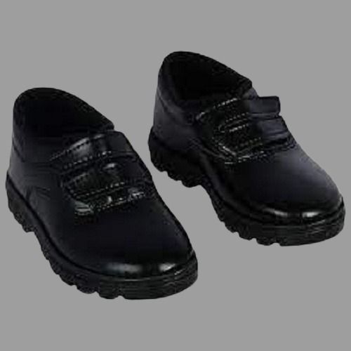 Coal Biomass Boys Black Leather Water Proof Cotton Lining Formal School Shoes